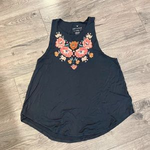 AEO Soft & Sexy Embroidered Tank Top
